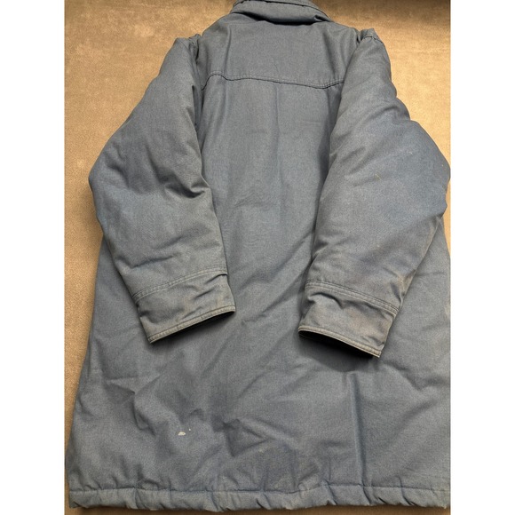 Vintage Eddie Bauer Mens XL Tall Blue Goose Down Parka Insulated Winter Coat - Picture 10 of 11